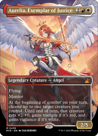 Image for Aurelia, Exemplar of Justice (Anime Borderless) (436) [Ravnica Remastered]