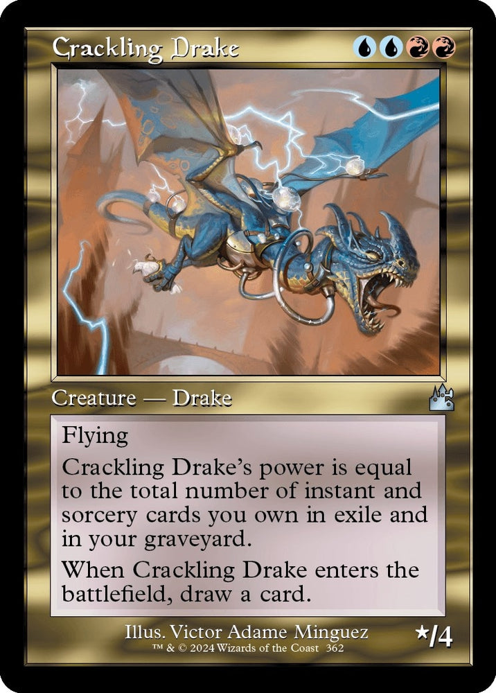 Image for Crackling Drake (Retro Frame) (362) [Ravnica Remastered]