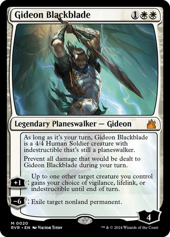Image for Gideon Blackblade (20) [Ravnica Remastered]