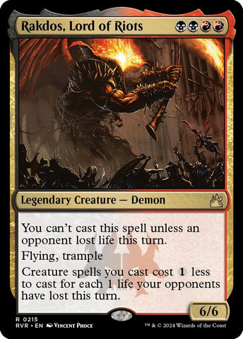 Image for Rakdos, Lord of Riots (215) [Ravnica Remastered]