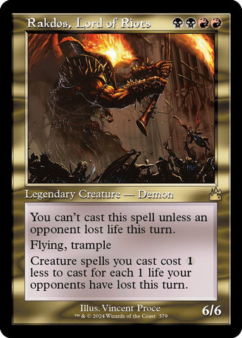 Image for Rakdos, Lord of Riots (Retro Frame) (379) [Ravnica Remastered]