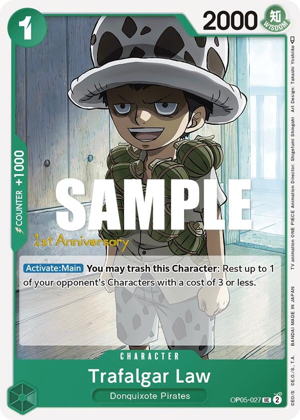 Image for Trafalgar Law (027) (OP05-027) - One Piece Card Game
