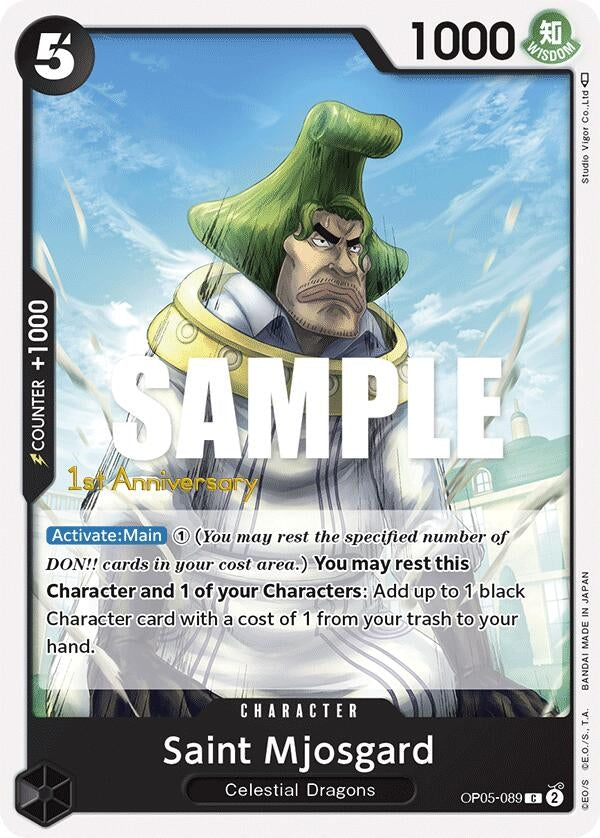 Image for Saint Mjosgard (OP05-089) (OP05 ANN) - One Piece Card Game