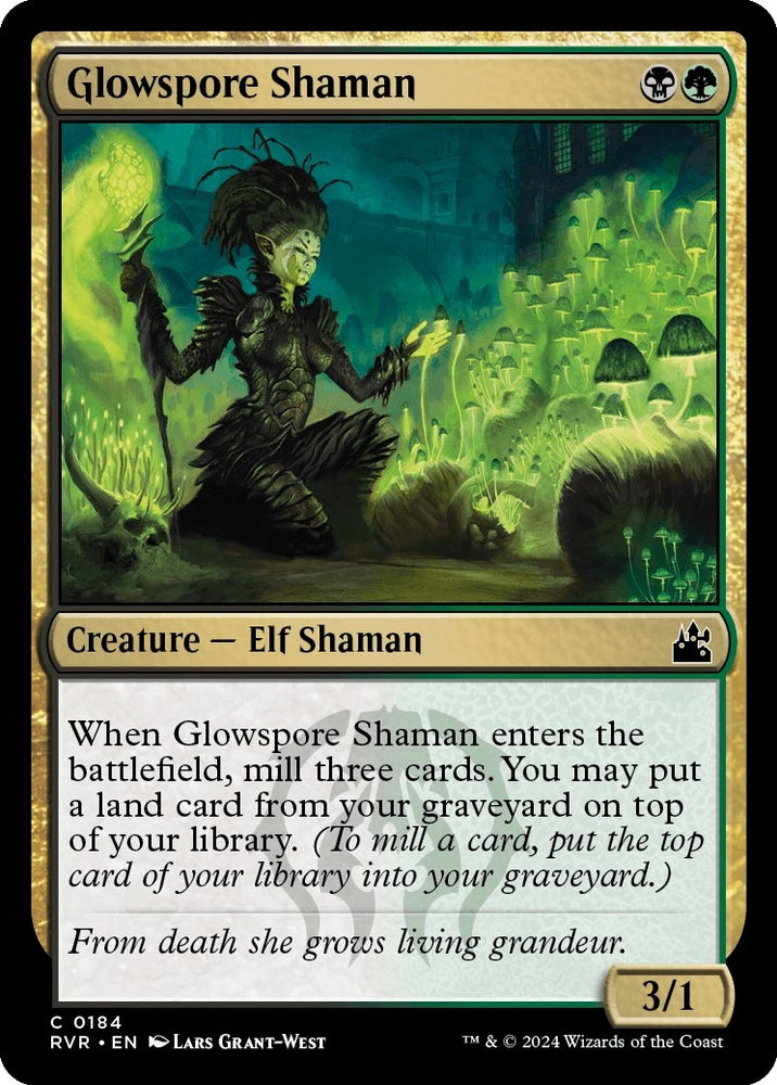 Image for Glowspore Shaman (184) [Ravnica Remastered]