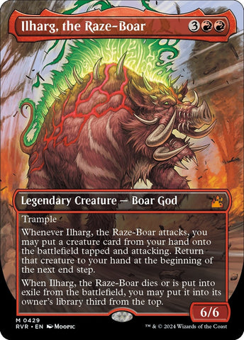 Image for Ilharg, the Raze-Boar (Anime Borderless) (429) [Ravnica Remastered]