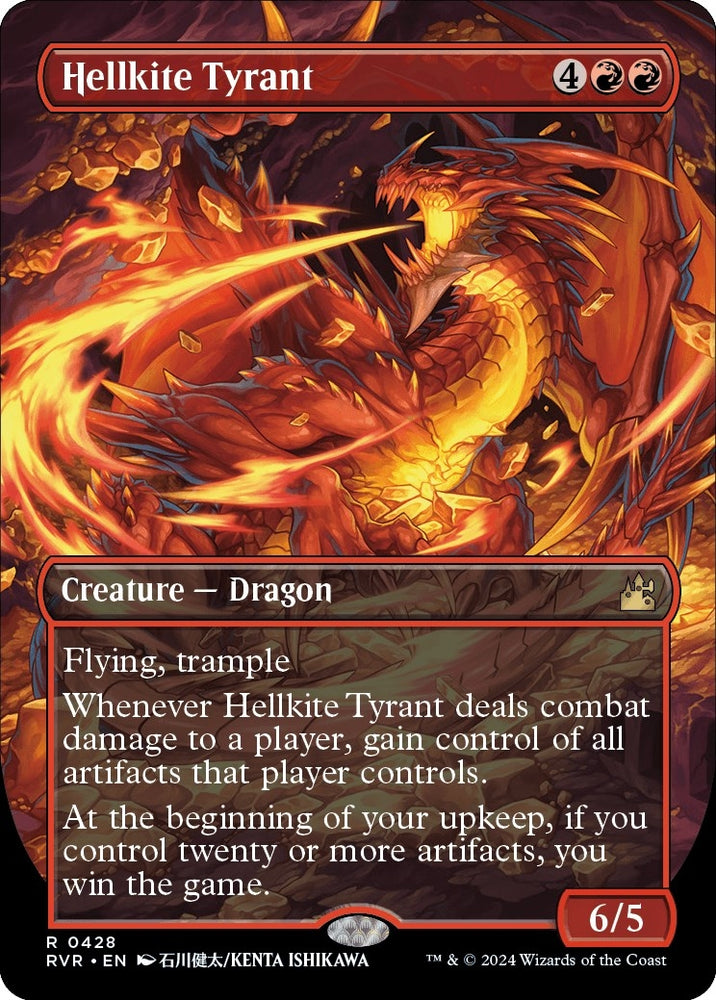 Image for Hellkite Tyrant (Anime Borderless) (428) [Ravnica Remastered]