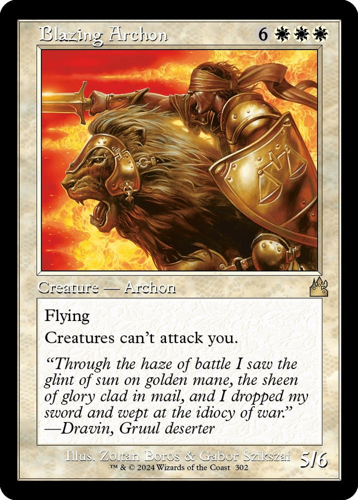 Image for Blazing Archon (Retro Frame) (302) [Ravnica Remastered]