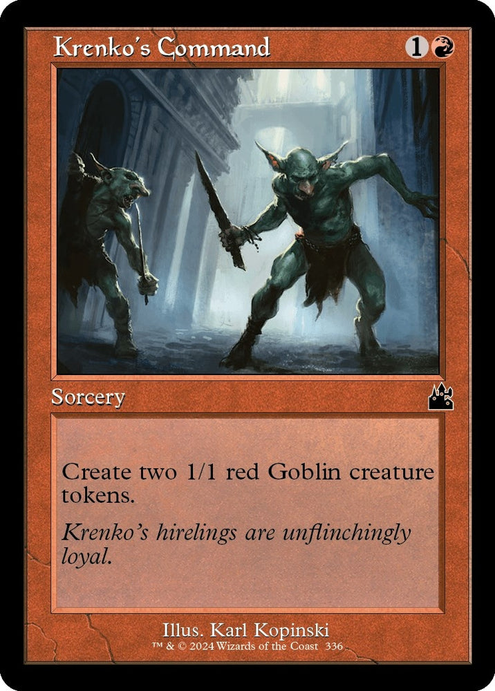 Image for Krenko's Command (Retro Frame) (336) [Ravnica Remastered]