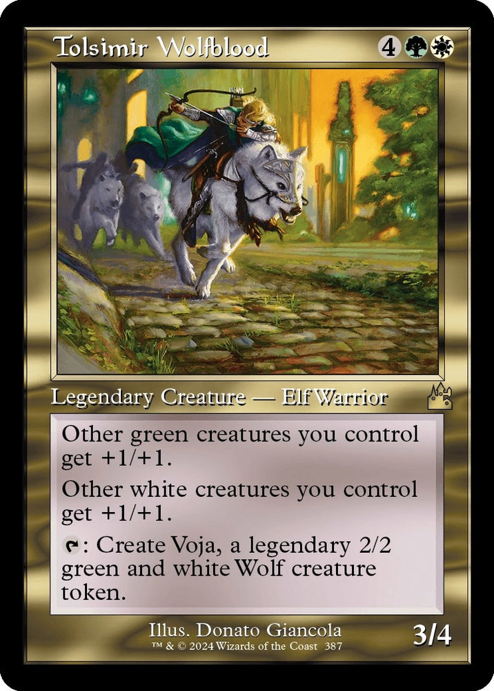 Image for Tolsimir Wolfblood (Retro Frame) (387) [Ravnica Remastered]