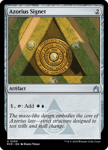 Image for Azorius Signet (250) [Ravnica Remastered]
