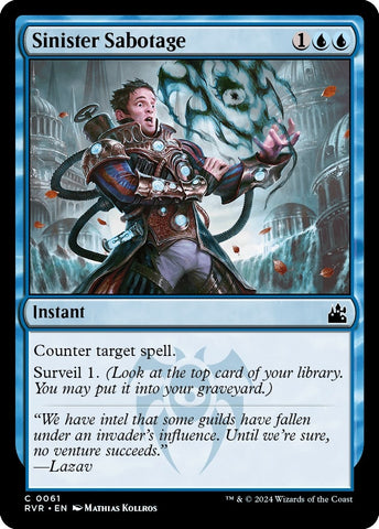 Image for Sinister Sabotage (61) [Ravnica Remastered]