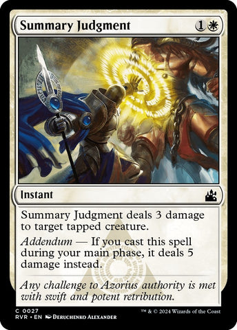Image for Summary Judgment (27) [Ravnica Remastered]