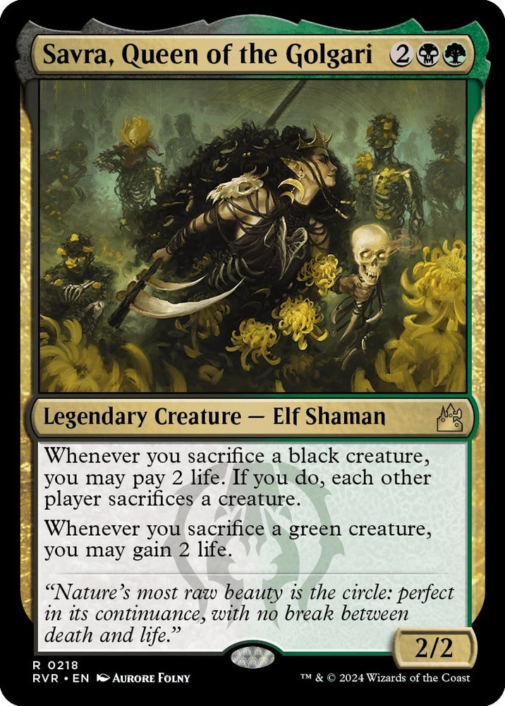 Image for Savra, Queen of the Golgari (218) - Magic: The Gathering