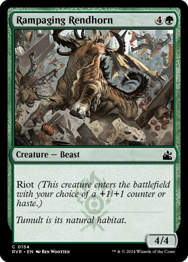 Image for Rampaging Rendhorn (154) [Ravnica Remastered]