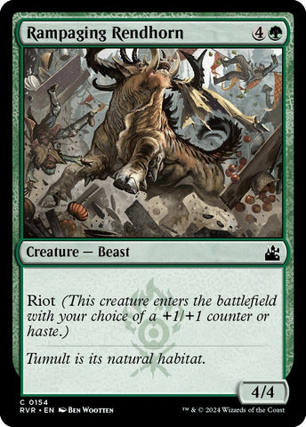 Image for Rampaging Rendhorn (154) [Ravnica Remastered]