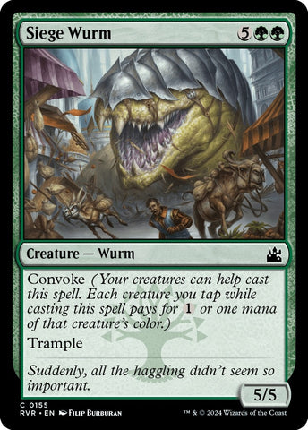 Image for Siege Wurm (155) [Ravnica Remastered]
