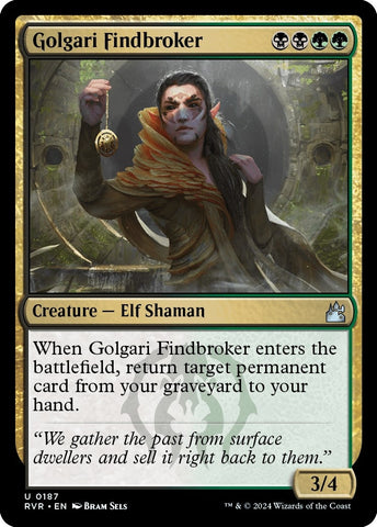 Image for Golgari Findbroker (187) [Ravnica Remastered]