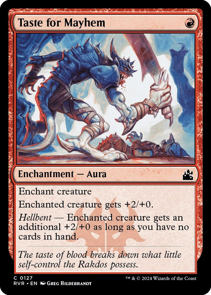 Image for Taste for Mayhem (127) [Ravnica Remastered]