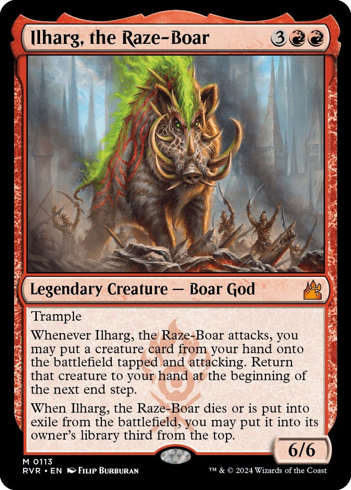 Image for Ilharg, the Raze-Boar (113) [Ravnica Remastered]