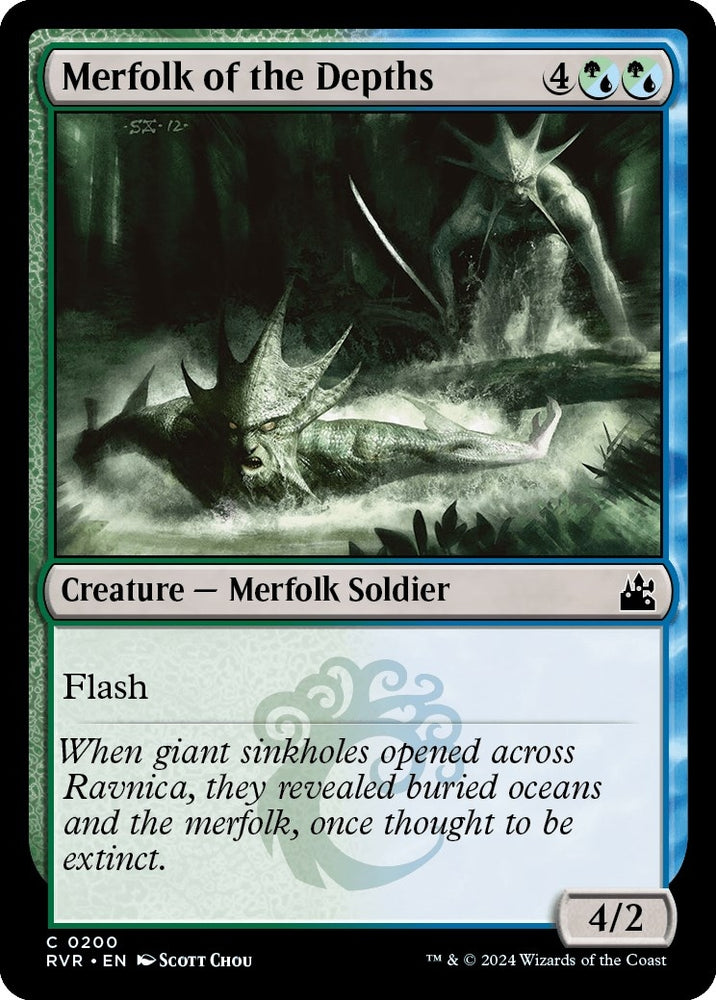 Image for Merfolk of the Depths (200) [Ravnica Remastered]