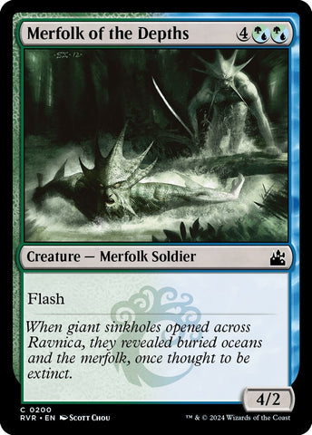 Image for Merfolk of the Depths (200) [Ravnica Remastered]