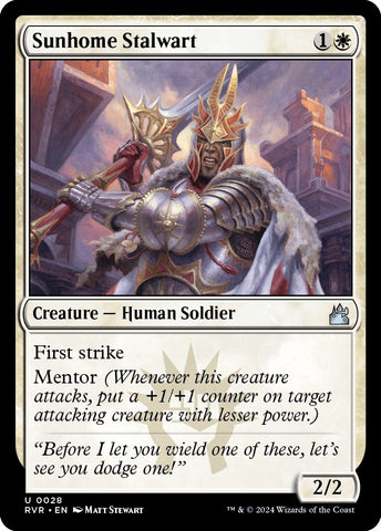 Image for Sunhome Stalwart (28) [Ravnica Remastered]
