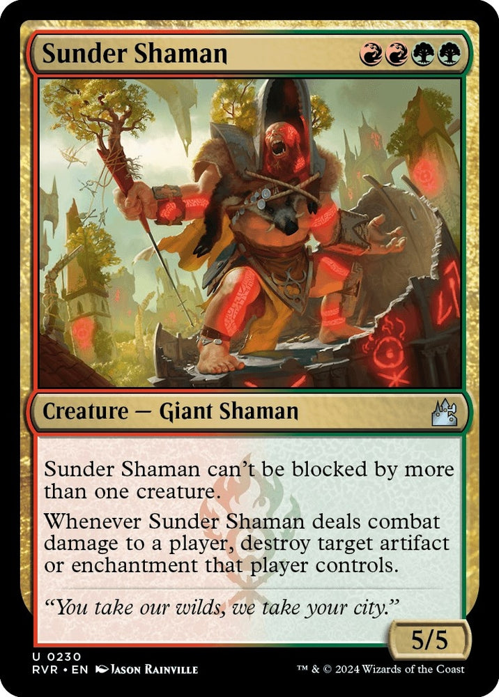 Image for Sunder Shaman (230) [Ravnica Remastered]