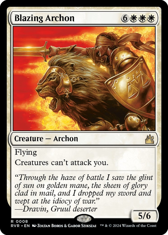 Image for Blazing Archon (8) [Ravnica Remastered]