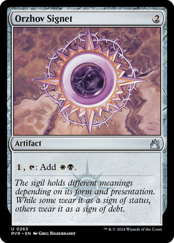 Image for Orzhov Signet (263) [Ravnica Remastered]