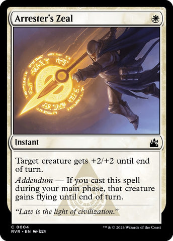 Image for Arrester's Zeal (4) [Ravnica Remastered]