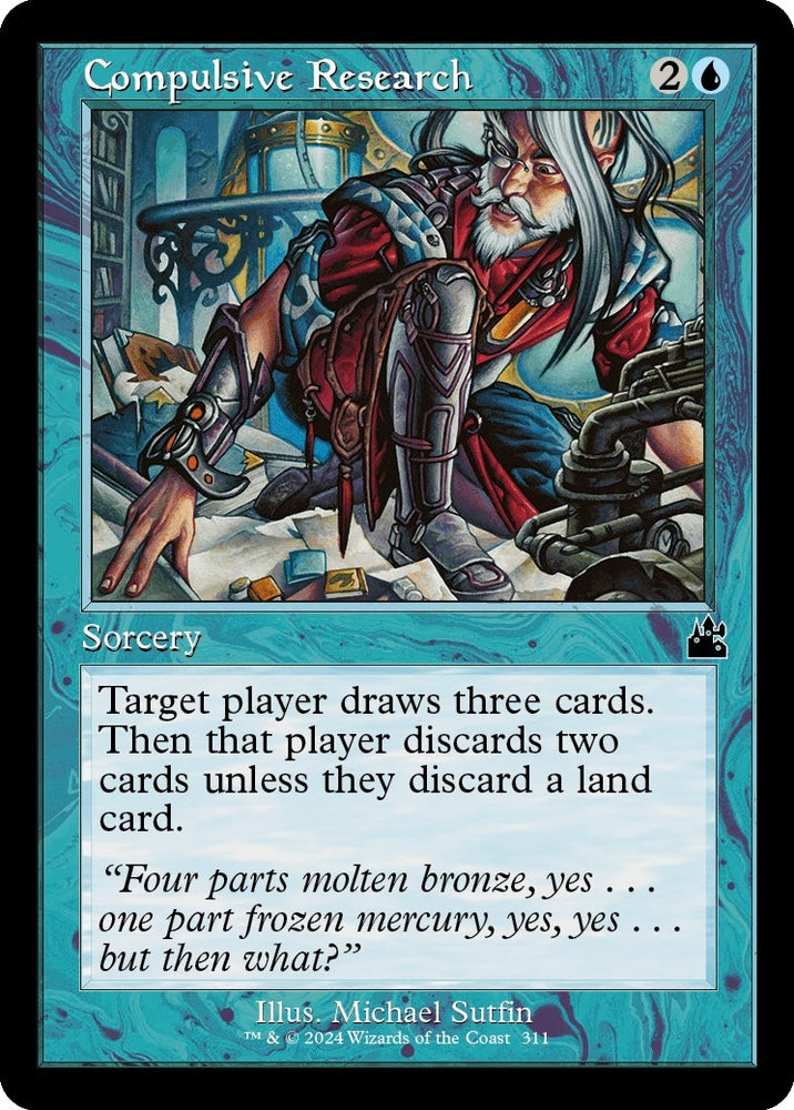 Image for Compulsive Research (Retro Frame) (311) [Ravnica Remastered]