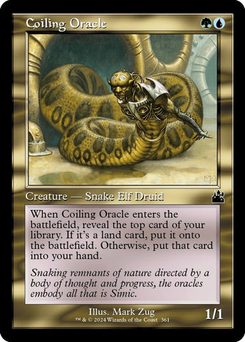 Image for Coiling Oracle (Retro Frame) (361) [Ravnica Remastered]