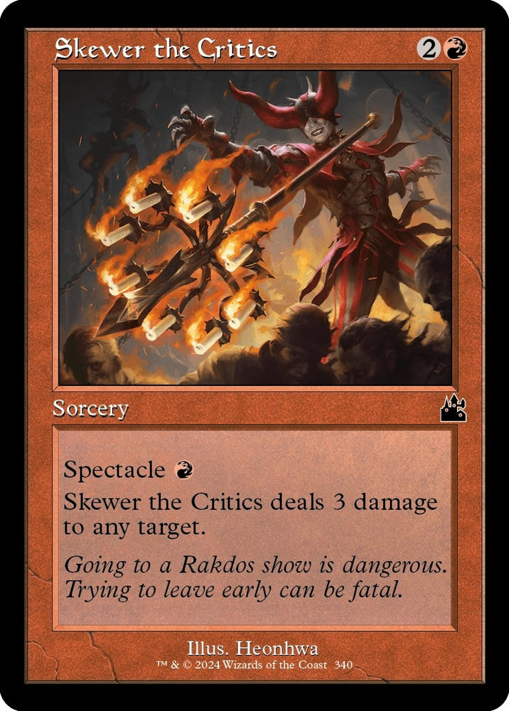 Image for Skewer the Critics (Retro Frame) (340) [Ravnica Remastered]