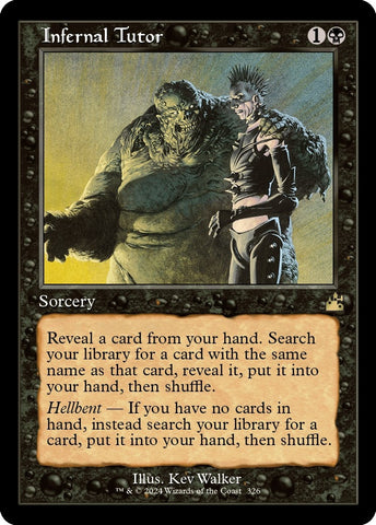 Image for Infernal Tutor (Retro Frame) (326) [Ravnica Remastered]