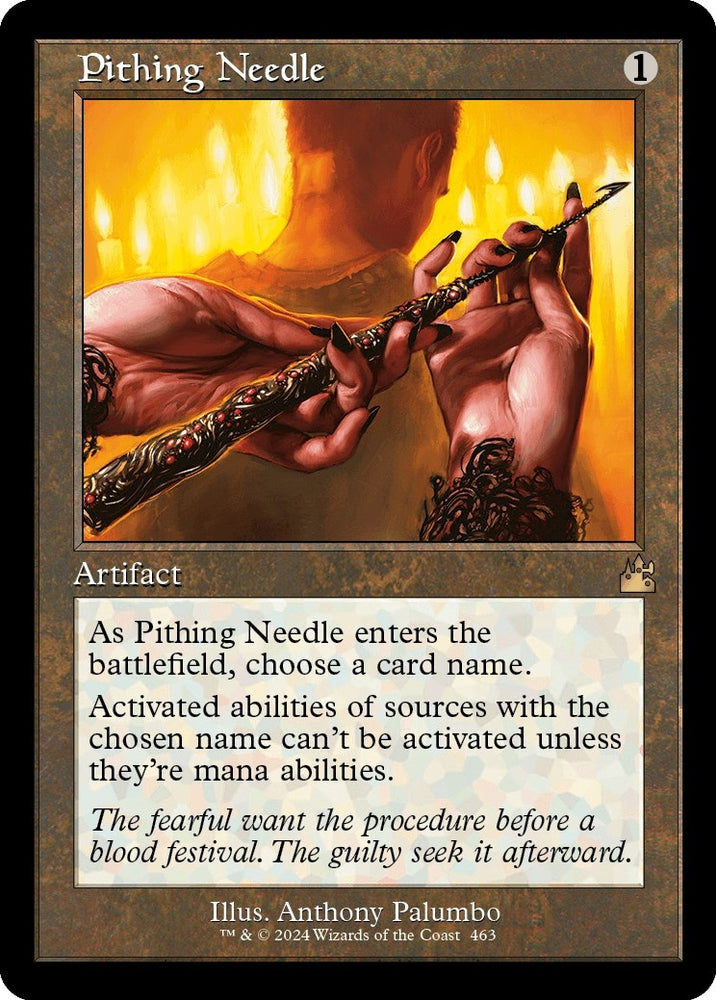 Image for Pithing Needle (Retro Frame) (463) [Ravnica Remastered]