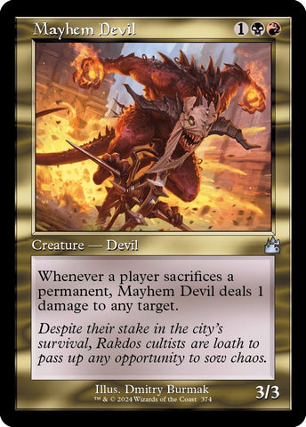Image for Mayhem Devil (Retro Frame) (374) [Ravnica Remastered]
