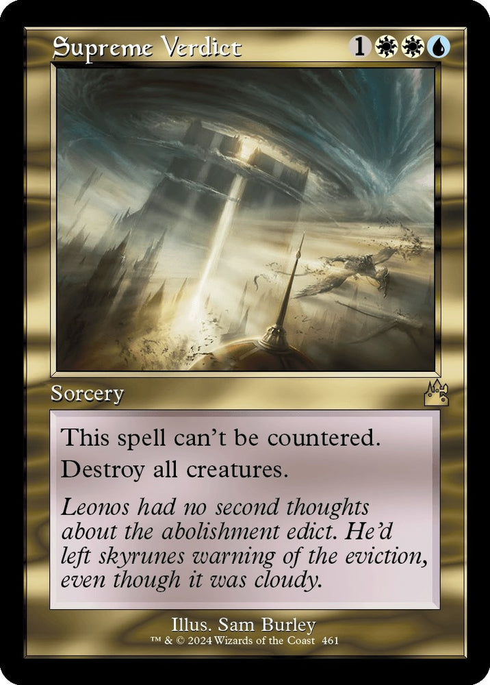 Image for Supreme Verdict (Retro Frame) (461) [Ravnica Remastered]