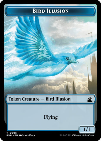 Image for Bird Illusion Token (5) [Ravnica Remastered]