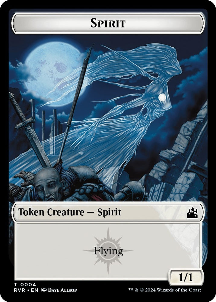 Image for Spirit Token (0004) (4) [Ravnica Remastered]