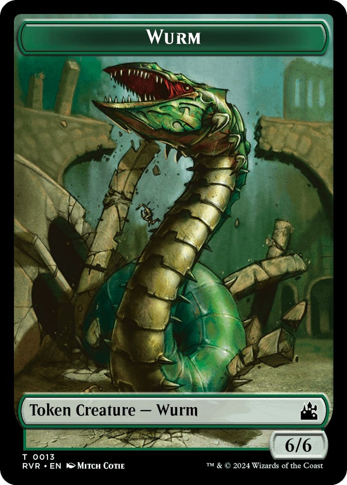 Image for Wurm Token (13) [Ravnica Remastered]