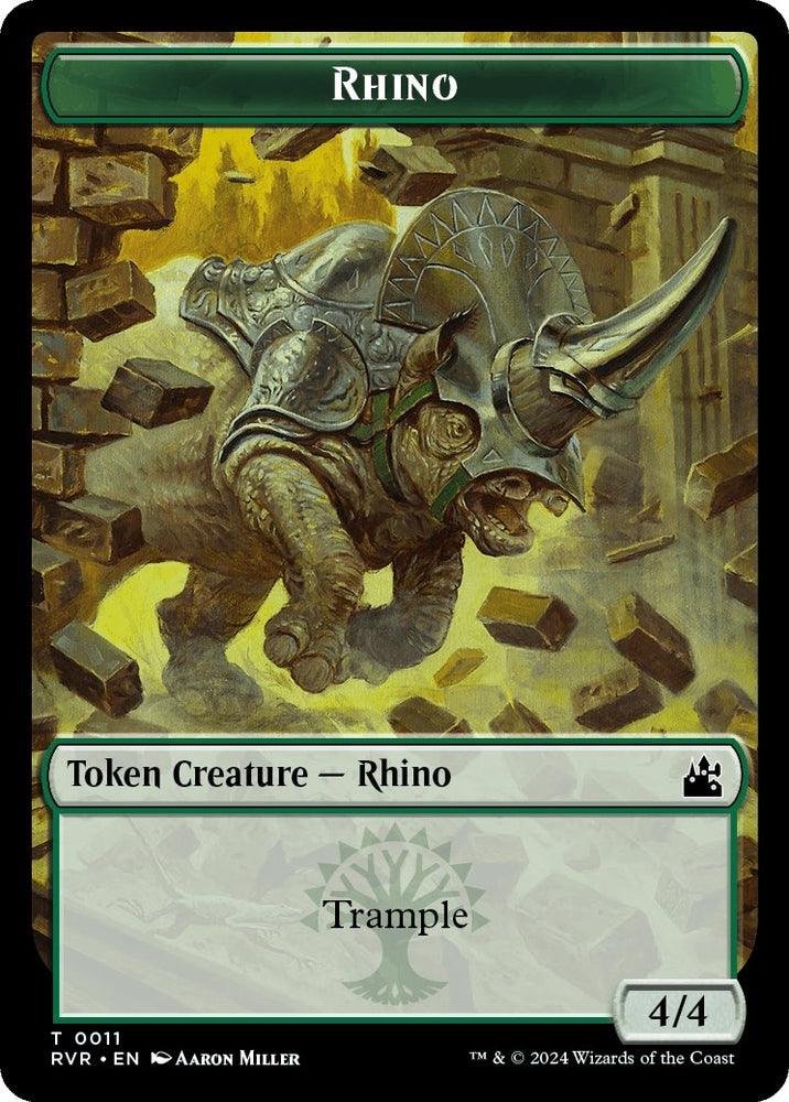 Image for Rhino Token (11) [Ravnica Remastered]
