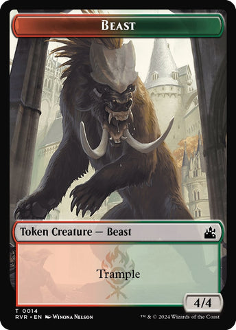 Image for Beast Token (14) [Ravnica Remastered]