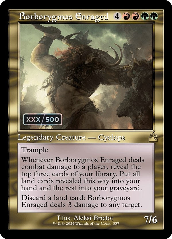Image for Borborygmos Enraged (Retro Frame) (Serial Numbered) (357) [Ravnica Remastered]