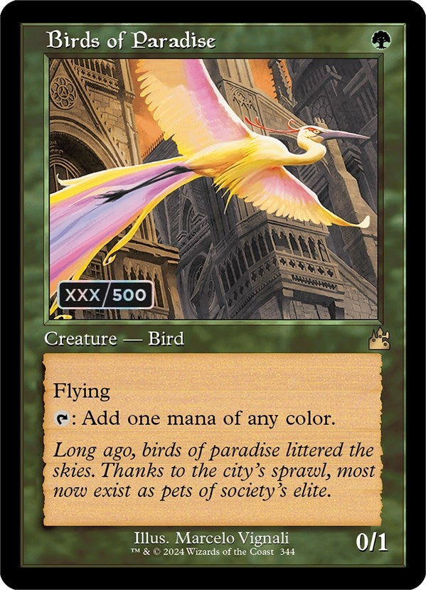 Image for Birds of Paradise (Retro Frame) (Serial Numbered) (344) [Ravnica Remastered]