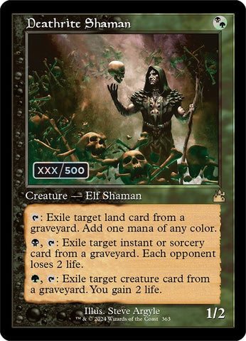 Image for Deathrite Shaman (Retro Frame) (Serial Numbered) (363) [Ravnica Remastered]