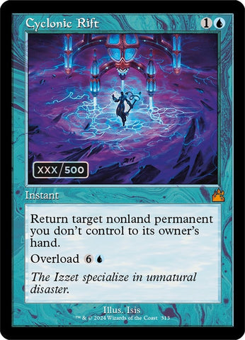 Image for Cyclonic Rift (Retro Frame) (Serial Numbered) (313) [Ravnica Remastered]