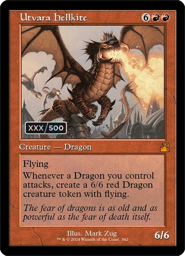 Image for Utvara Hellkite (Retro Frame) (Serial Numbered) (342) [Ravnica Remastered]
