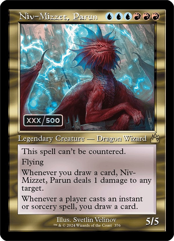 Image for Niv-Mizzet, Parun (Retro Frame) (Serial Numbered) (376) [Ravnica Remastered]