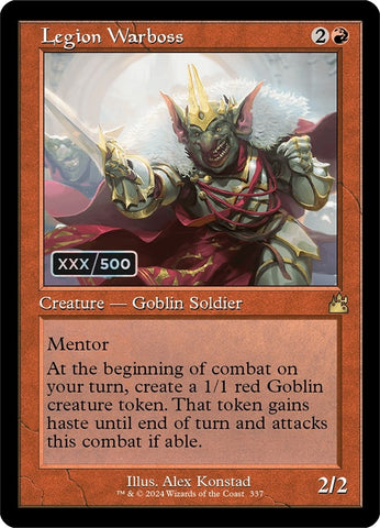 Image for Legion Warboss (Retro Frame) (Serial Numbered) (337) [Ravnica Remastered]