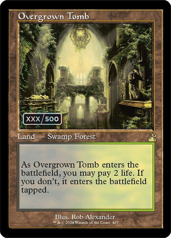Image for Overgrown Tomb (Retro Frame) (Serial Numbered) (407) [Ravnica Remastered]